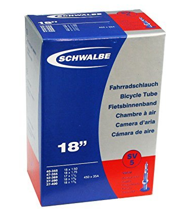 Schwalbe 18 x 1.5 SV5 Presta Valve Bicycle Tube for BIRDY